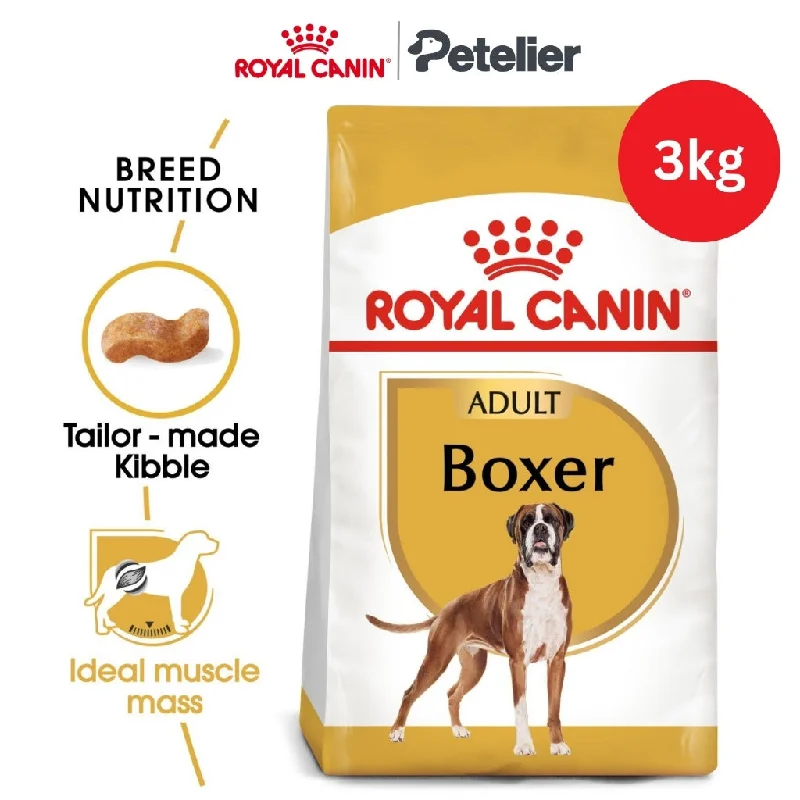 Royal Canin Boxer Adult 3kg Dry Dog Food - Breed Health Nutrition