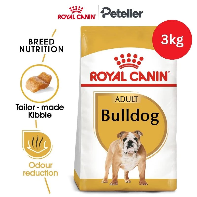 Royal Canin Bulldog Adult 3kg Dry Dog Food - Breed Health Nutrition