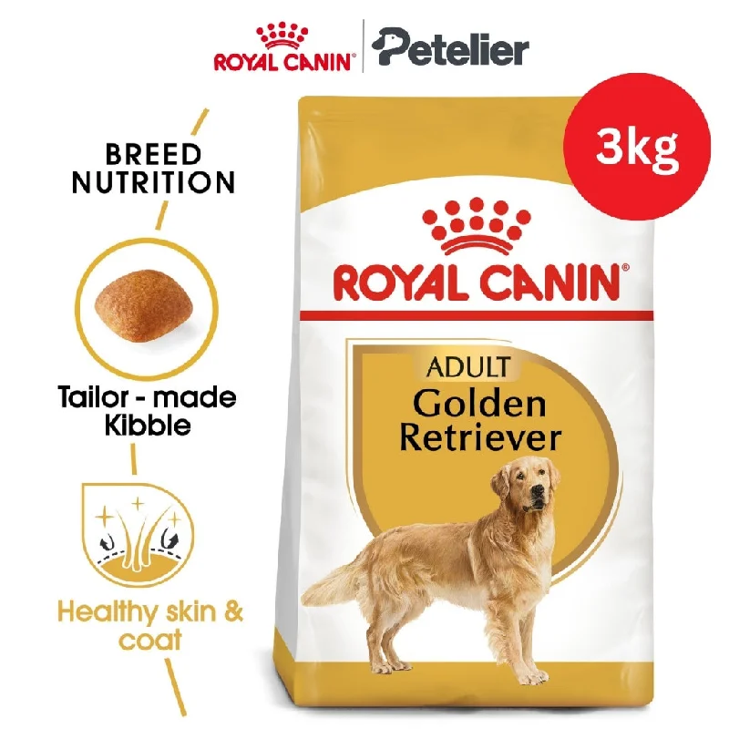 Royal Canin Golden Retriever Adult 3kg Dry Dog Food - Breed Health Nutrition