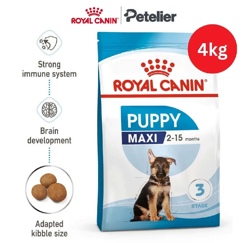 Royal Canin Maxi Puppy 4kg Dry Dog Food - Size Health Nutrition