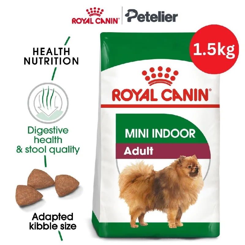 Royal Canin Mini Indoor Adult 1.5kg Dry Dog Food - Size Health Nutrition