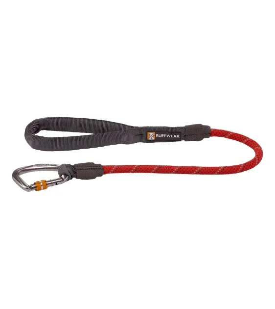 Ruffwear Knot-a-Long™ Short Rope Dog Leash with Locking Carabiner (Red Sumac)