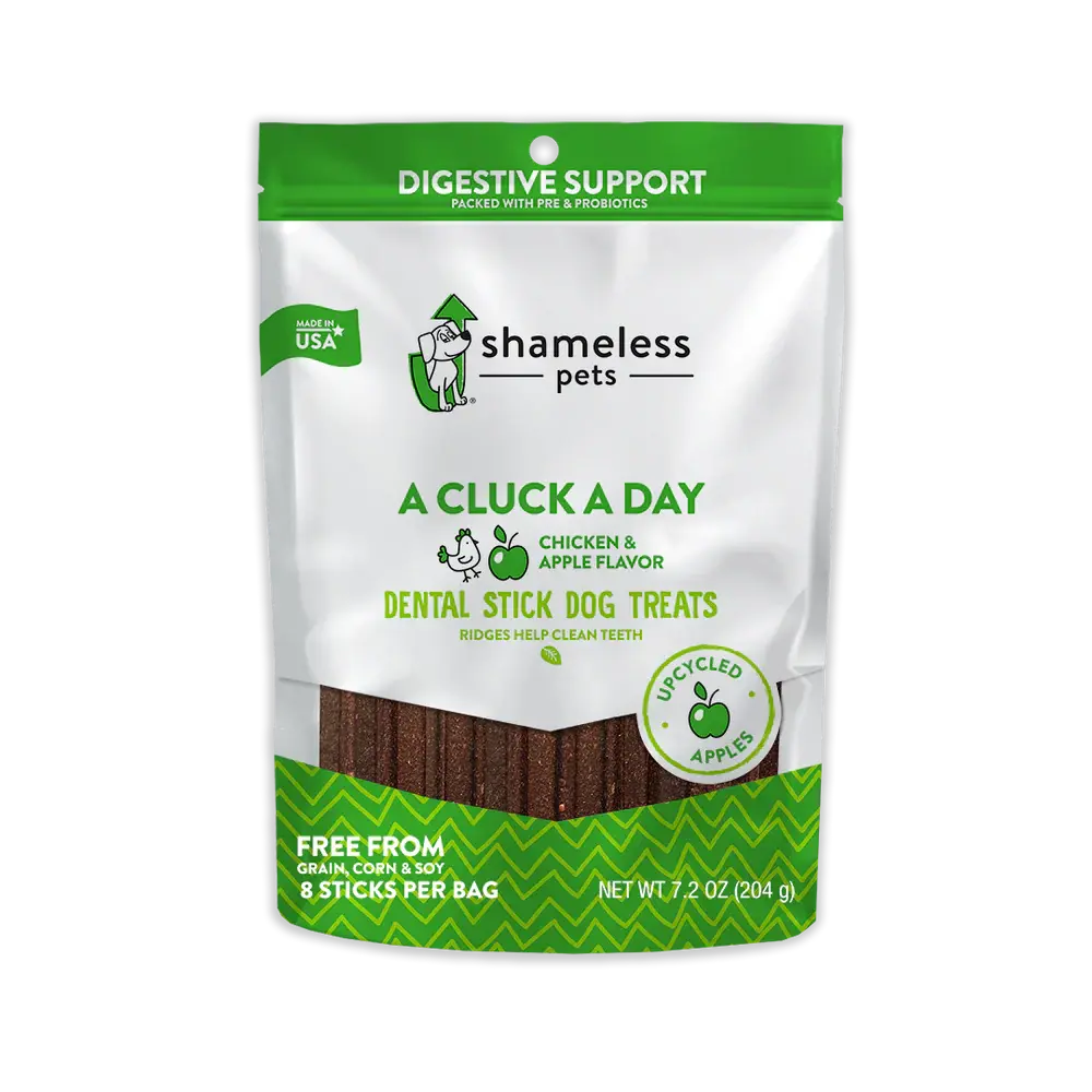 Shameless Pets A Cluck A Day (Pre/Probiotic) Dental Sticks Dog Treats