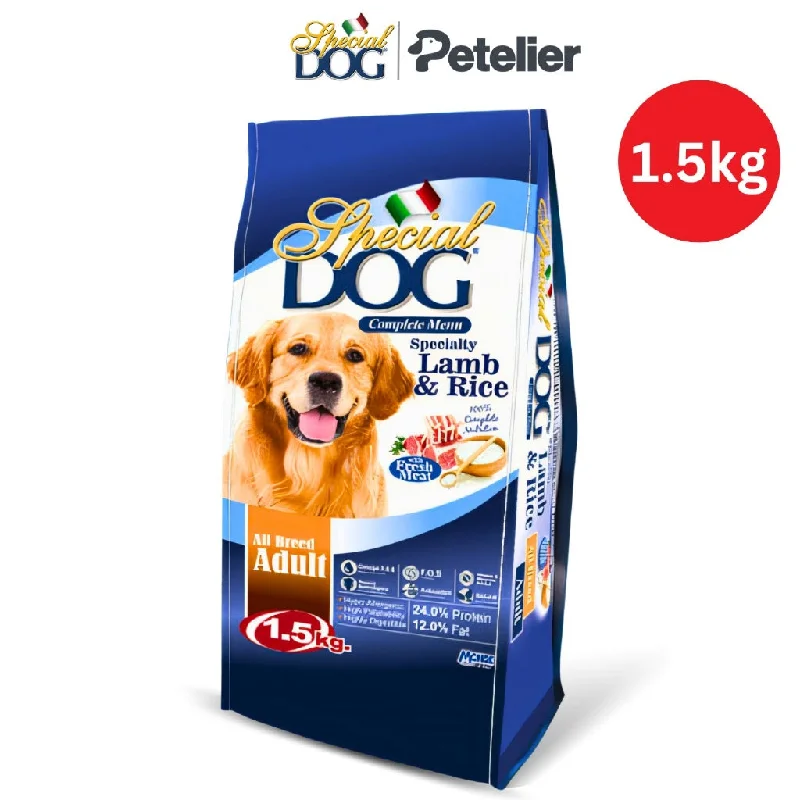 Special Dog Adult Dry Food 1.5kg, Lamb & Rice Hypoallergenic Original Packaging