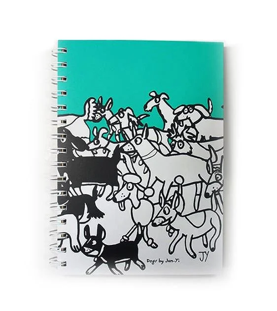 The Animal Project Notebook (Dogs In Turquoise By Jun-Yi)