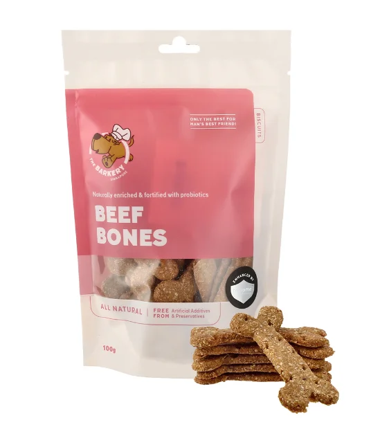 The Barkery Beef Bones Biscuits Dog Treats